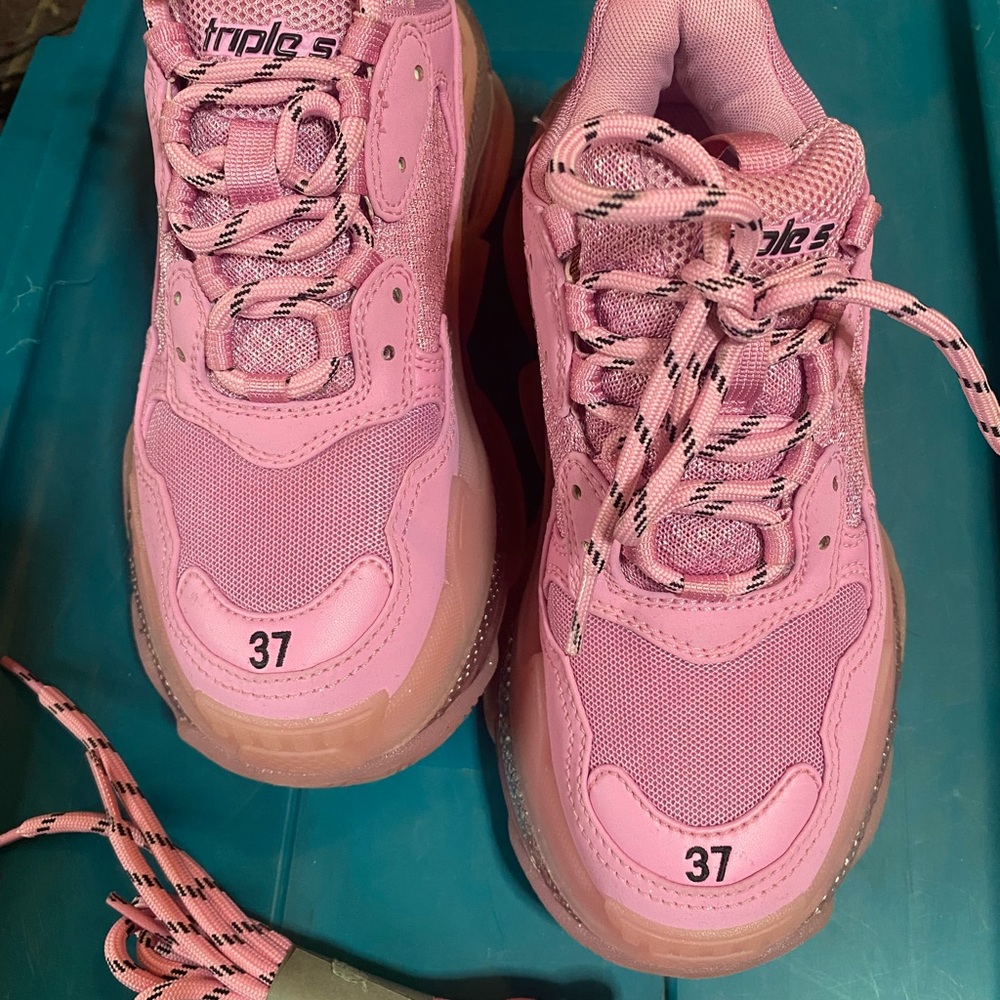 Balenciaga triple S Pink Women's Sneakers